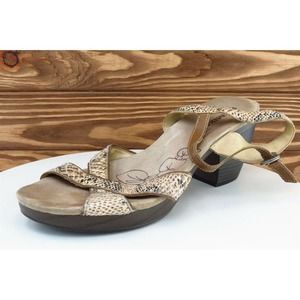 ROMIKA Sz 41 M‎ Brown Ankle Strap Leather Women Sandals
